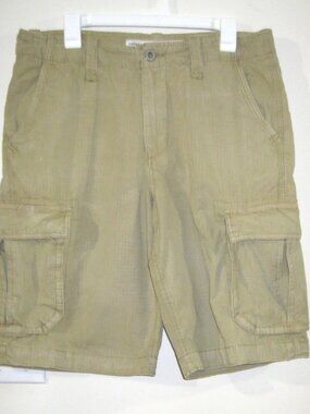 American Eagle Outfitters Cargo Shorts Size 32 Longboard Khaki Grunge Hiking